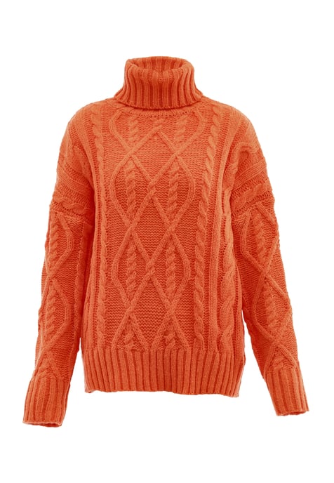 Mymo Trui met coltrui Dames oranje - Image 1