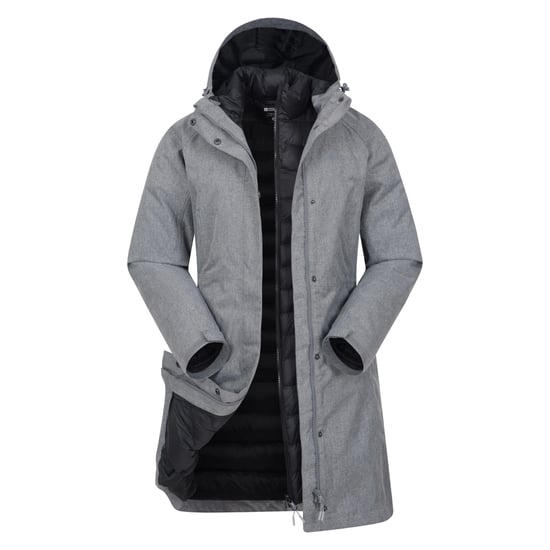 Mountain Warehouse Dames/Dames Alaska Lange 3 in 1 Jas (Grijs) - Image 1