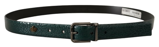 Dolce & Gabbana Men's Belt Green Vernice Foglia Leather Casual Dress