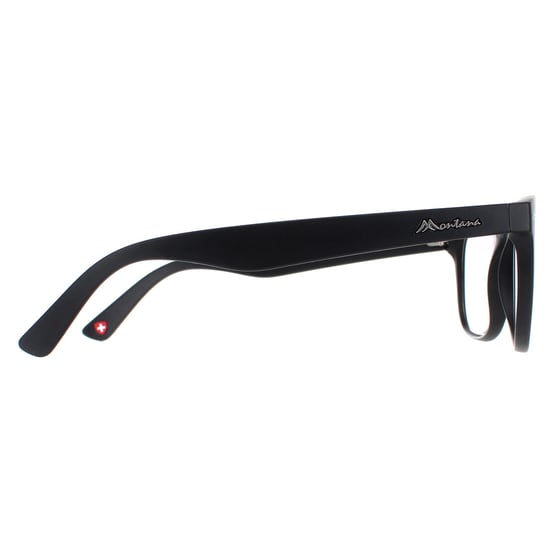 Montana Square Unisex Black Glasses