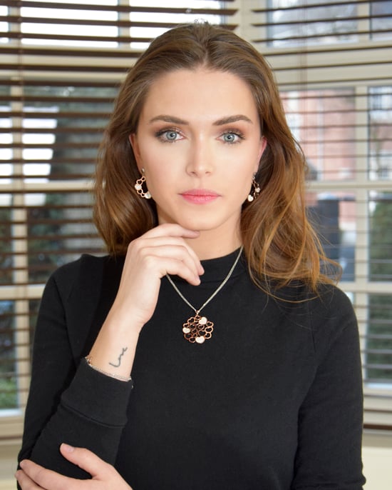 Orphelia 'Maliya' Dames 925 Sterling Zilveren Ketting met Hanger - Zilver/Rozé ZK-7388 - Image 3