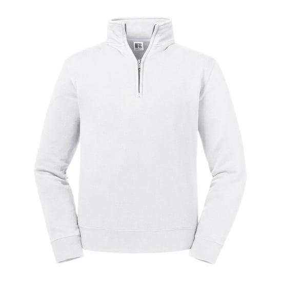 Russell Heren Authentieke Zip Neck Sweatshirt (Wit) - Image 1