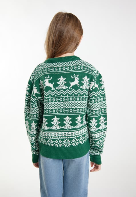 Mymo Jumper meisjes (kinderen) Groen Wit - Image 4
