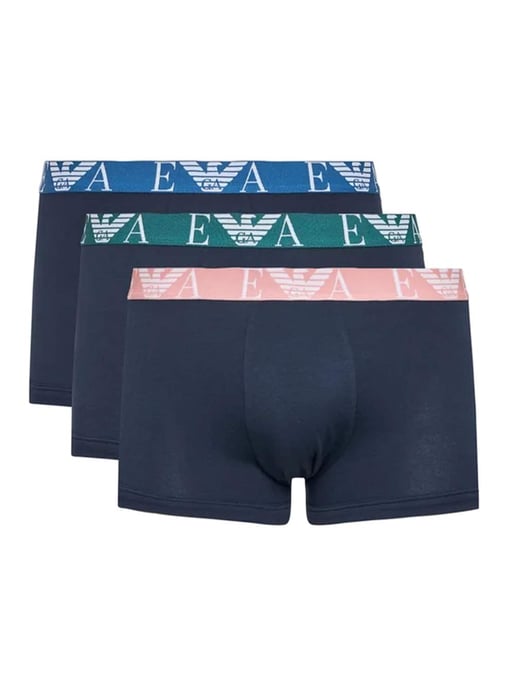 Armani herenboxershorts (3 stuks) in marineblauw - Image 1