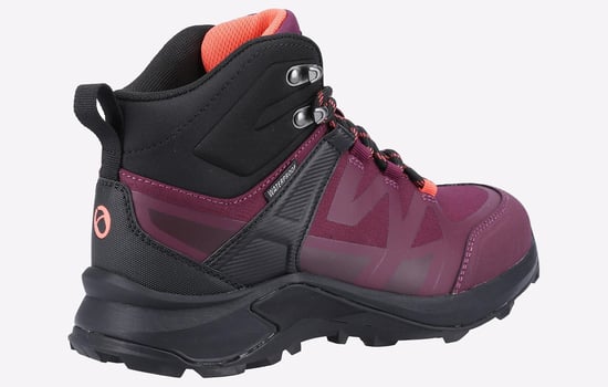 Cotswold Horton Netten Dames Bordeauxrode Wandelschoenen - Image 3
