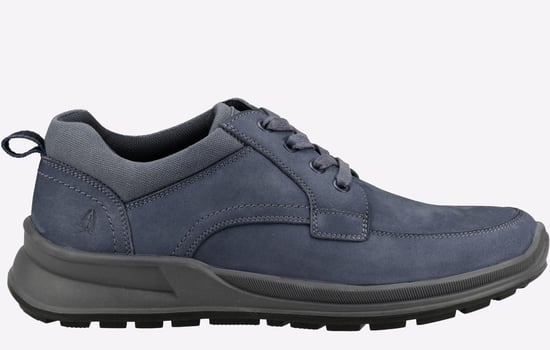 Hush Puppies Adam Nubuck Heren Marineblauwe Veterschoenen - Image 1