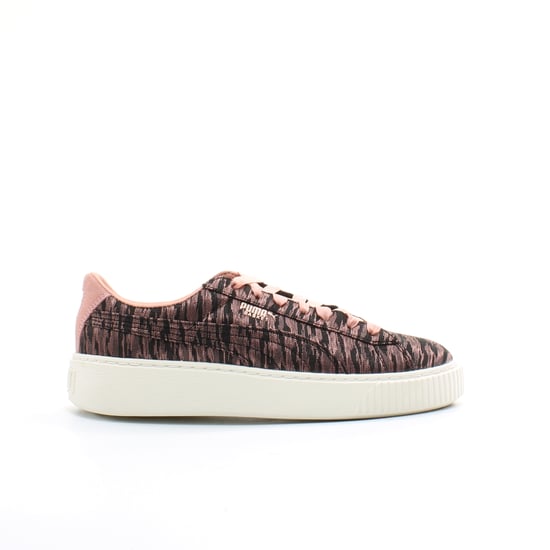 Puma Basket Platform VR Womens Pink/Black Trainers