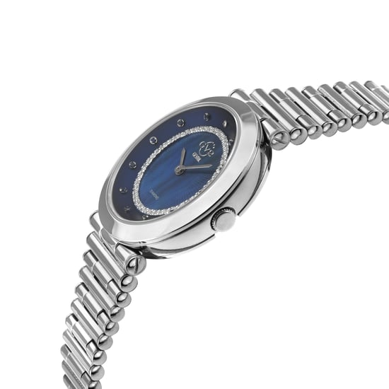 Womens Burano Swiss Quartz MOP Dial Stainless Steel Bracelet Diamond Watch - Image 2