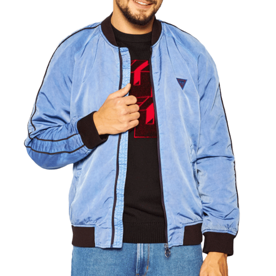 Guess herenblouson met klassiek driehoekig logo - Image 3