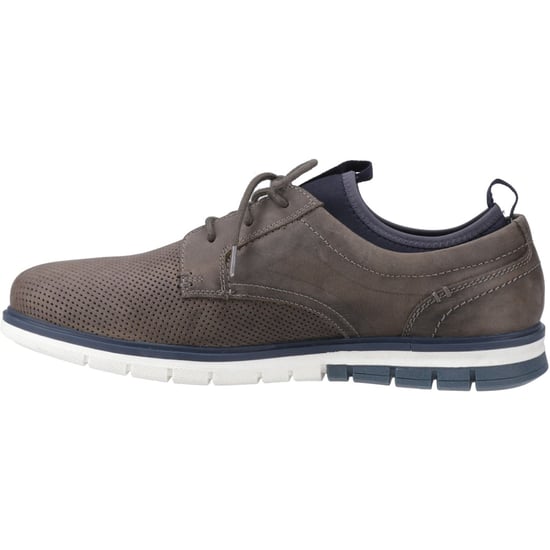 Pod Murphy Leer Heren Grijs Veterschoenen - Image 4
