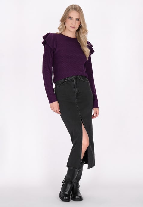 Dreimaster Jumper Dames paars - Image 2