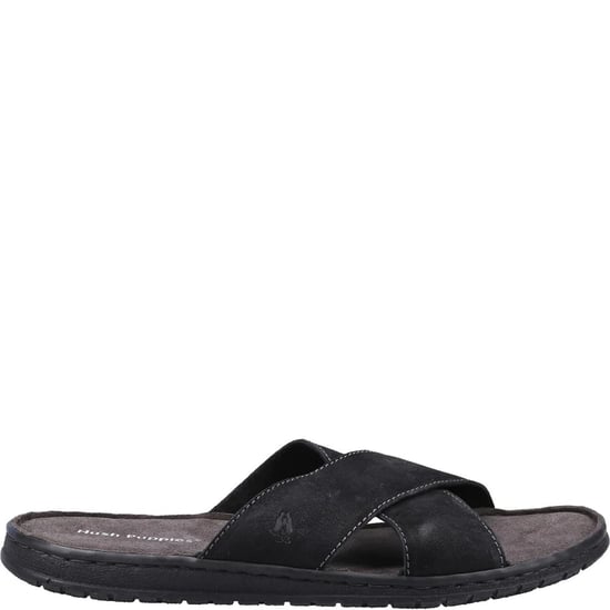 Hush Puppies Heren Nile Crossover Leren Sandalen (Zwart) - Image 3