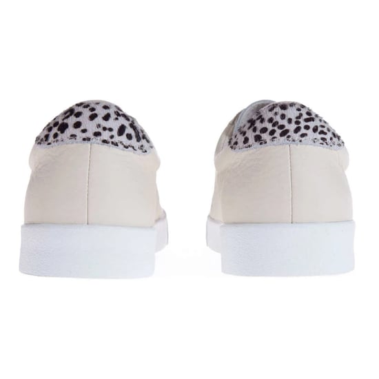 Superga Dames/Dames 2843 Club S Dalmatiërprint Tumbled Leather Trainers (Beige Gesso) - Image 2