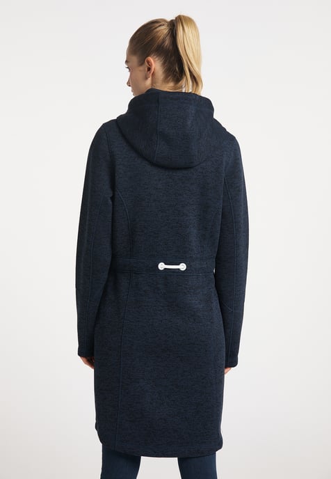 ICEBOUND Gebreide fleece jas Dames marine gem - Image 3