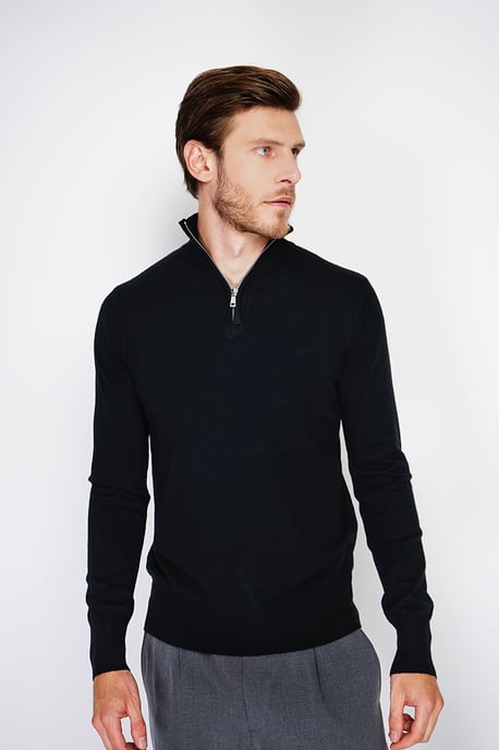 GB - William de Faye - Short zip - Black