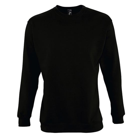 SOLS Uniseks Adult New Supreme Sweatshirt (Zwart) - Image 1