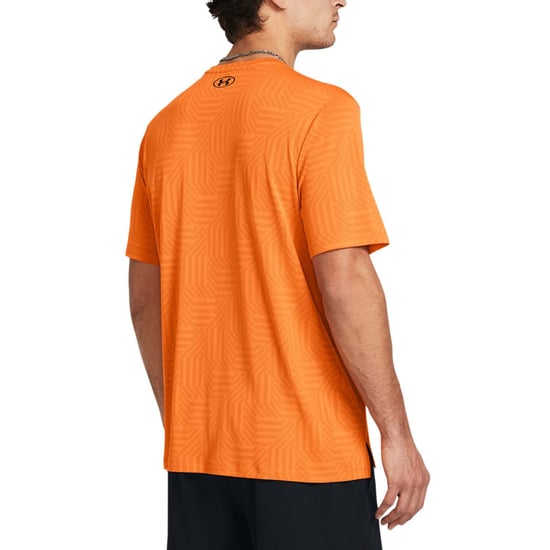 Men's Under Armour Tech Vent Geotessa Short Sleeve T-Shirt in Orange