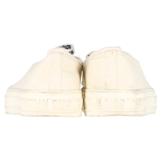 Christian Dior Walk’N’Dior Sneakers in White Cotton Canvas - Image 4