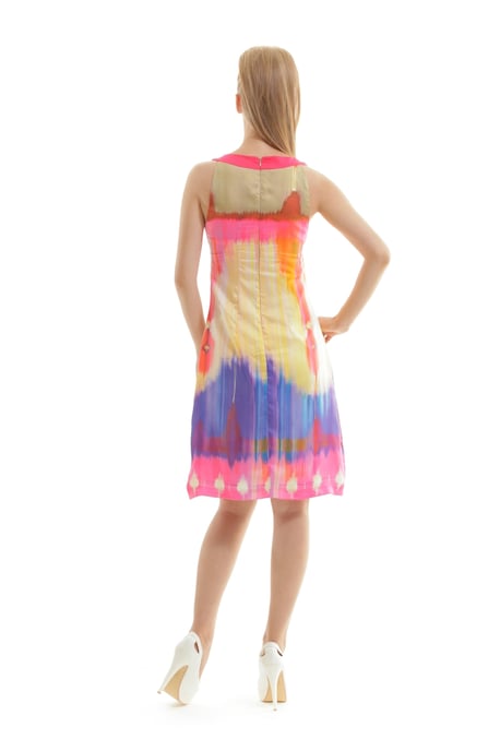 Print Sleeveless Dress chill pepper