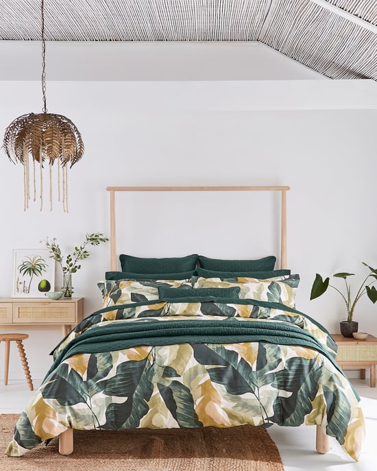 Ted Baker Urband Ducufob2Bas Urban Forager Double Duvet Cover, Green