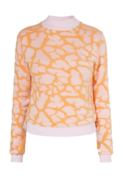 Mymo Jumper Dames oranje roze - Image 1