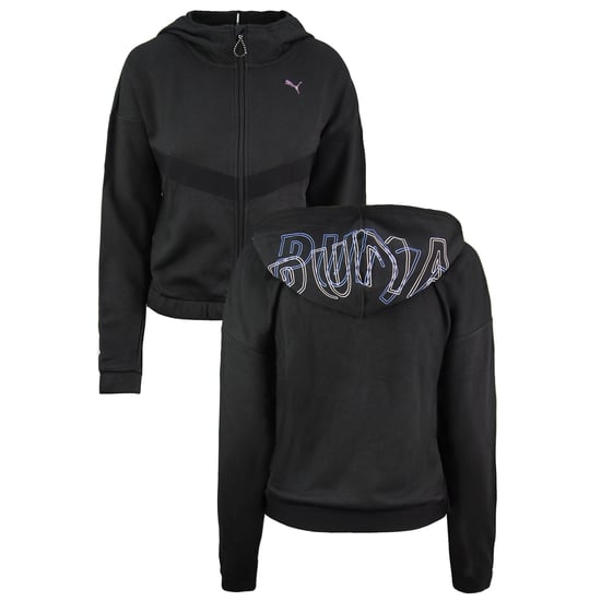Puma Zip Up Womens Black Hoodie