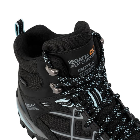 Regatta Womens/Ladies Samaris III Walking Boots (Black/Bleached Aqua)