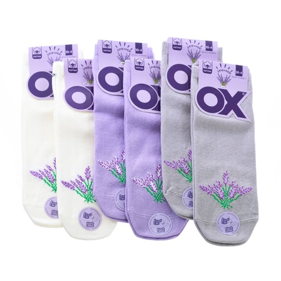 Pack of 6 low socks OX with fresh scents
