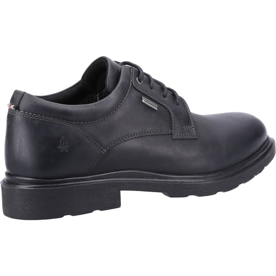 Hush Puppies Pearce Leer Heren Zwart Veterschoenen - Image 2