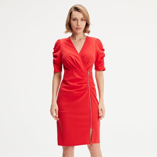 Jersey -jurk met zipzijde - Image 3