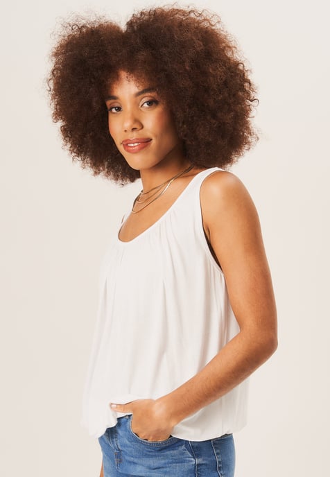 Rouse hals oversized mouwloze top - Image 2
