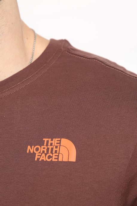 The North Face verticaal T-shirt in paars/oranje - Image 3