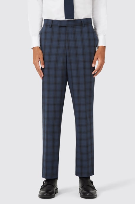 Thurles Navy Check Trouser TT x AM
