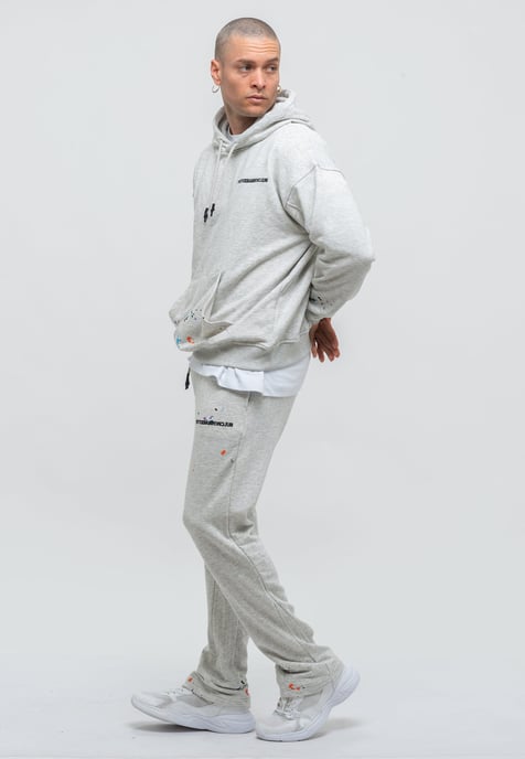 Tom Barron Men's Paint Splatter Casual Tracksuit Oversize