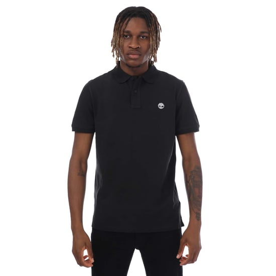 Heren Timberland Millers River Pique Polo Shirt in Zwart - Image 1