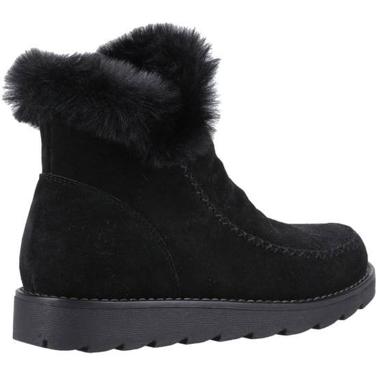 Hush Puppies Moira Suède Dames Zwart Laarzen - Image 2