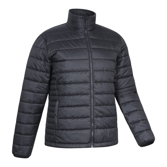 Mountain Warehouse Waterafstotende gewatteerde jas voor heren (Zwart) - Image 3