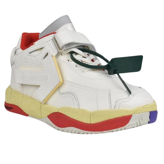 Gebroken witte lage puzzel Couture witte sneakers - Image 2