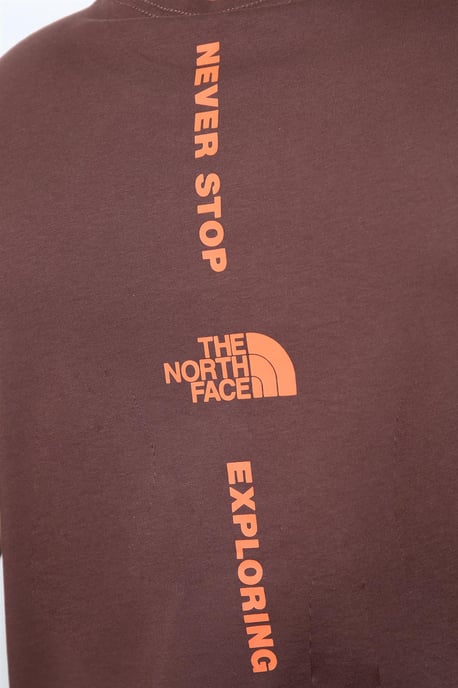 The North Face verticaal T-shirt in paars/oranje - Image 4