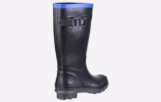 Cotswold Fairweather Rubber Kinderen Zwart/blauwe Regenlaarzen - Image 3