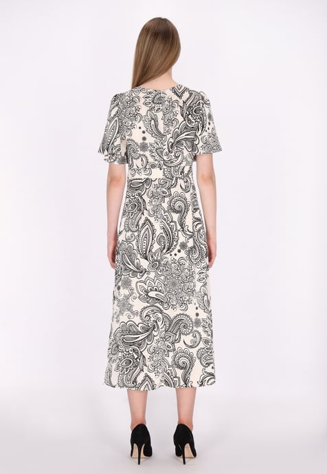 Dreimaster Jurk Dames wit zwart - Image 4