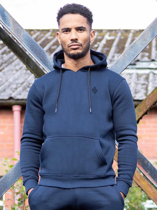 Enzo | Heren Pullover Hoodie Tracksuit Set - Navy - Image 2