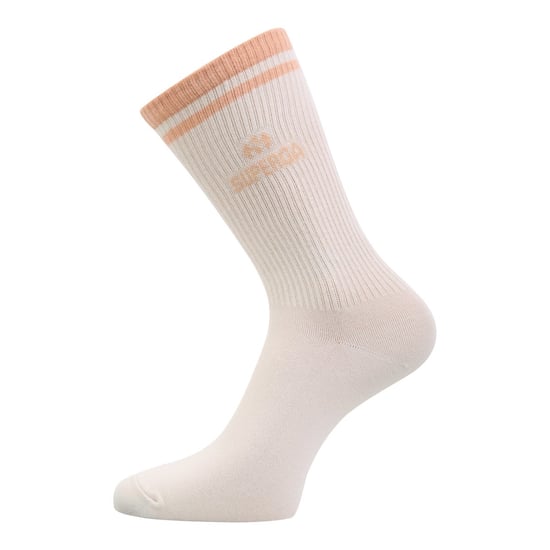 Superga Geribde gebreide sokken voor volwassenen (pak van 3) (Perzik/Wit/Tan) - Image 3
