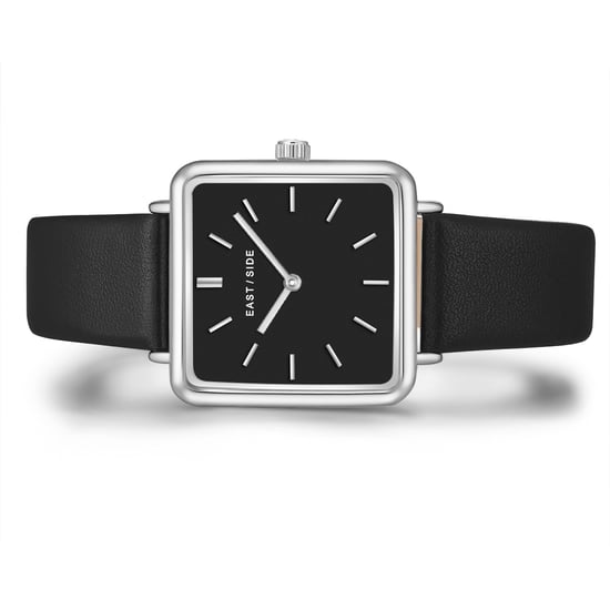 Eastside Female Quartz Silver/Black Genuine Leather Watch