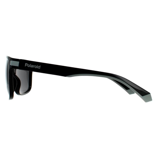 Polaroid Square Mens Black Grey Polarised Sunglasses 90041091