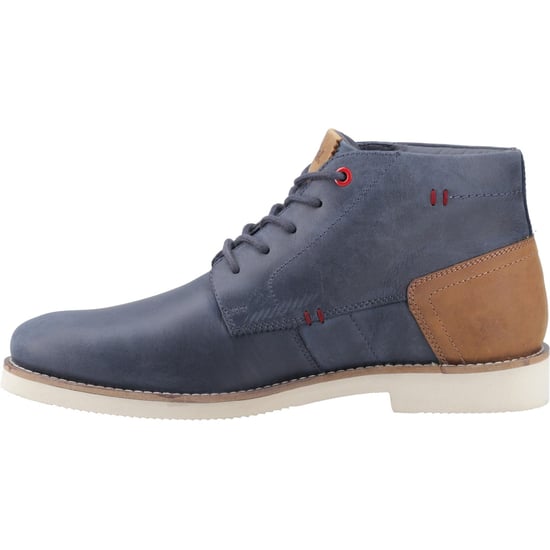 Pod Ram Leren Herenlaarzen Navy Blauw - Image 4