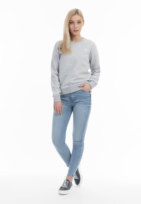 Dreimaster Sweatshirt Dames licht grijs melange - Image 2