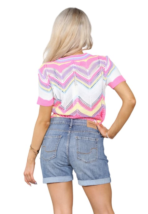 Levis Signature Damesshort in blauw - Image 2