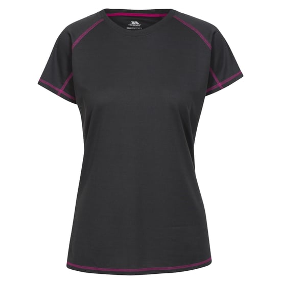Trespass - Dames Viktoria Sport T-Shirt (Zwart/Roze) - Image 1