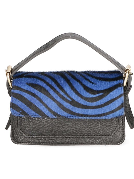 Gave Lux Clutch bag women ZEBRA BLU